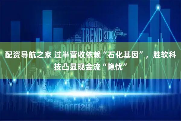 配资导航之家 过半营收依赖“石化基因”，胜软科技凸显现金流“隐忧”